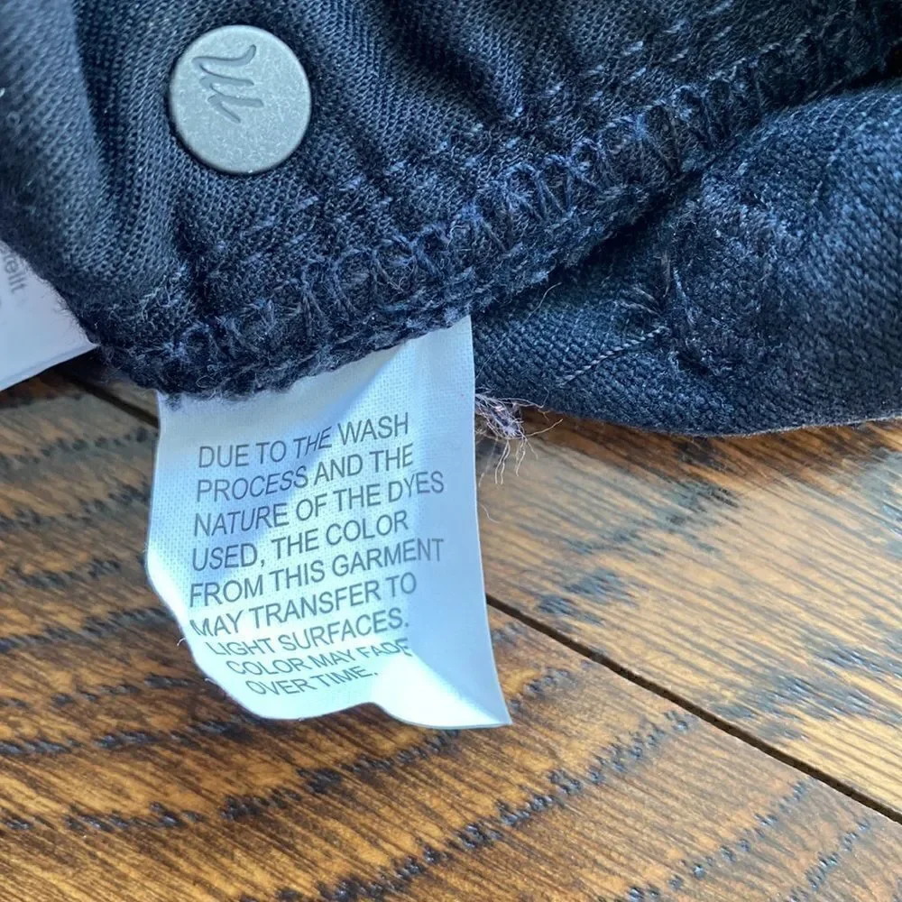 NWT Madewell Black Mini Jean Skirt with Dots - Size 25 - Picture 12 of 16